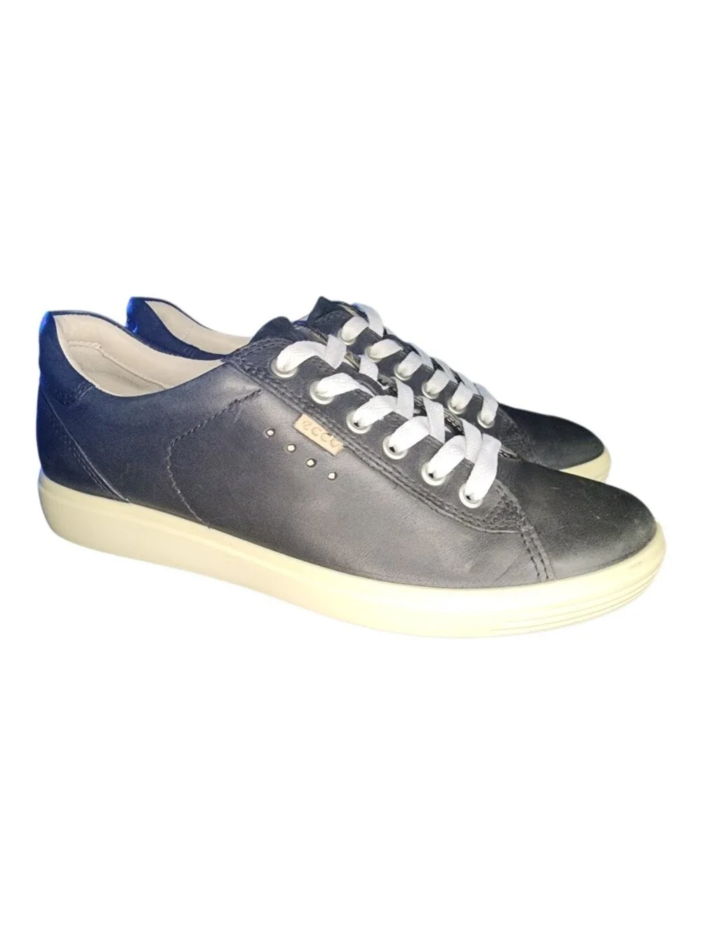 Ecco Leather Soft Sneakers, Womens 38 EU (7-7.5 US) - Picture 3 of 11
